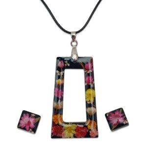 Resin Jewelry - Necklace & Earring Set