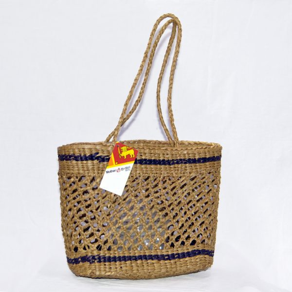 Handwoven Rush & Reed Bag