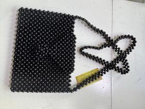 Black Beads Side Bag