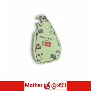 Sri Lanka Map Shaped Souvenir Magnet