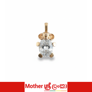 Aqua Maxine Pendant in Gold