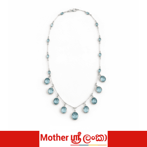 Celeste Blue Topaz Drop Necklace