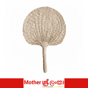 Handwoven Sri Lankan Reed Fan – Natural Palm Leaf Traditional Hand Fan
