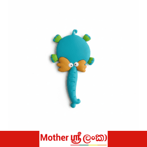 Sri Lankan Elephant Fridge Magnet – Funky Land Cute Blue Elephant Souvenir Magnet
