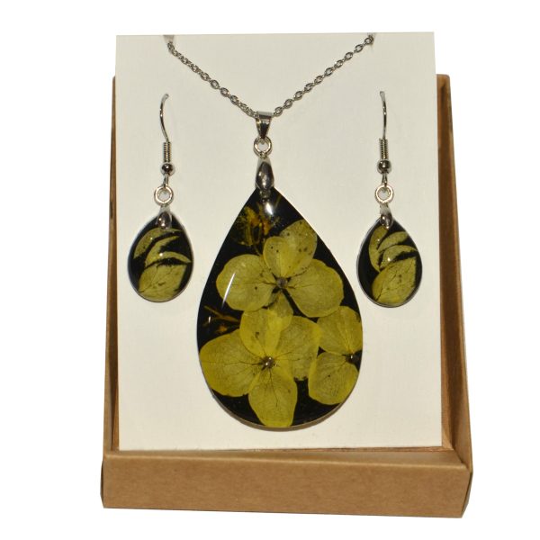 Resin Necklace & Earring Set