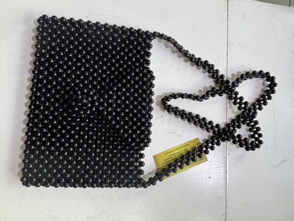 Black Beads Side Bag