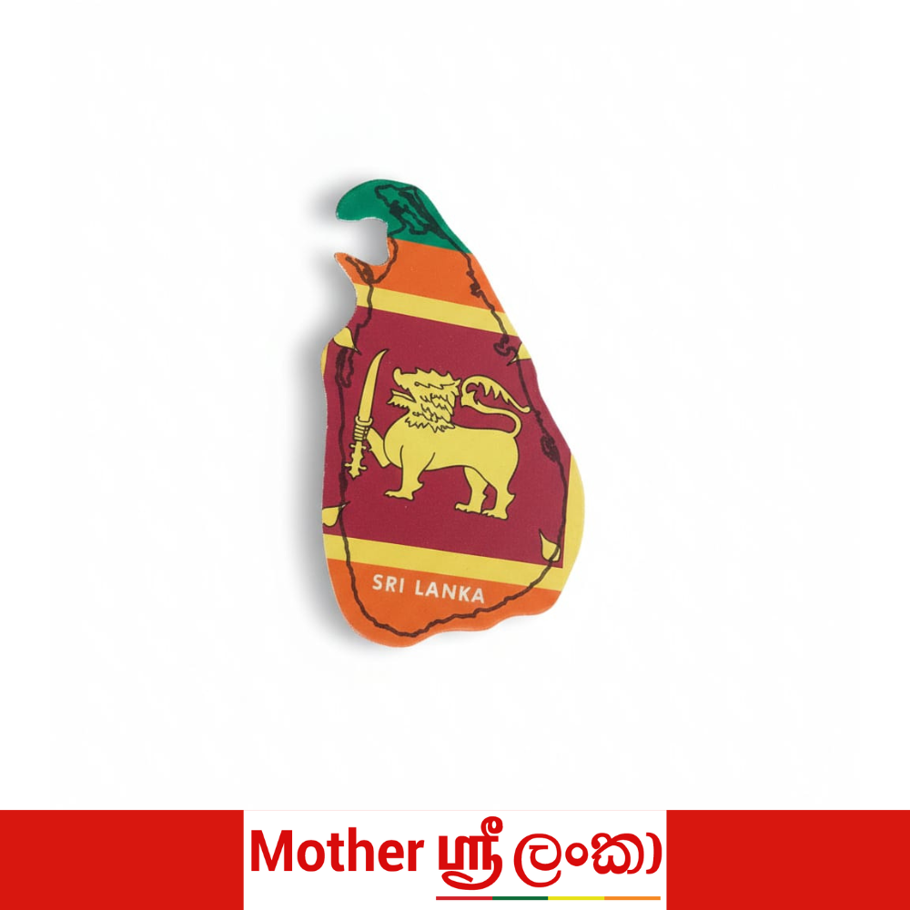 Sri Lanka Island Shape Fridge Magnet – National Flag Map Souvenir