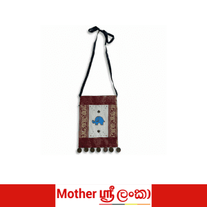 Handcrafted Sri Lankan Elephant Motif Shoulder Pouch