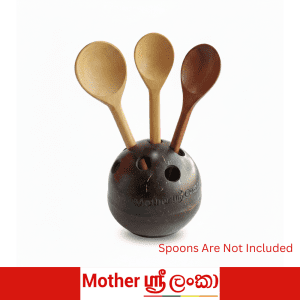 Coconut Shell Spoon Holder – Handmade in Sri Lanka