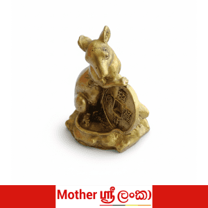 Handcrafted Mouse Prosperity Statue – Sri Lankan Decorative Figurine