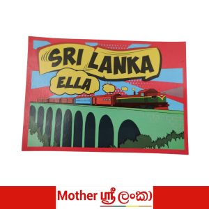 Sri Lanka Ella Train Illustrated Postcard – Vintage Travel Art
